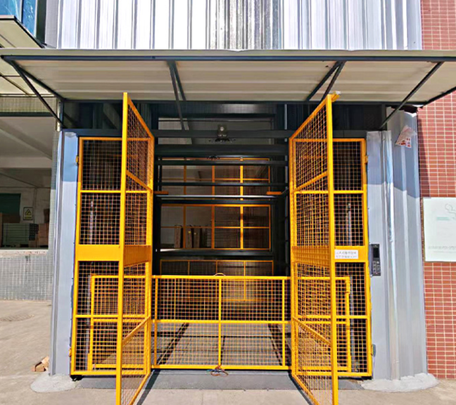 渝水导轨式升降平台